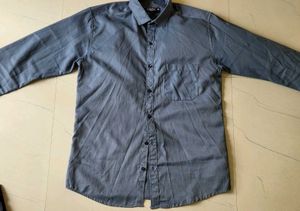 Men's Grey Long Sleeve Shirt