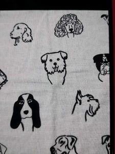 1 Cute Dog Print Fabric cleaning Cloth