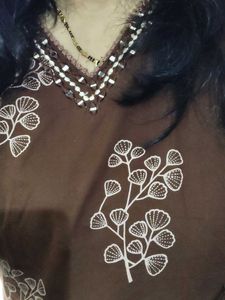 brown kurta set