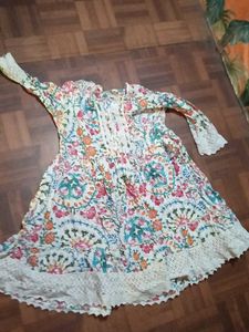 Boho Floral Print Kurta