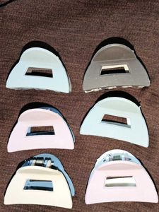 Pastel Hair Claw Clip Set Pack Of 6