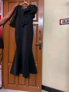 Chic Black Ruffle Dress