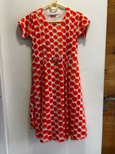 Orange Detailing Dress