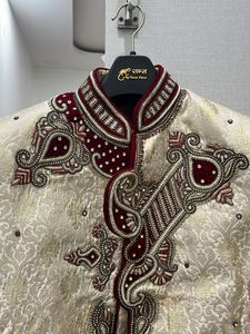 New Shadhi Sherwani 3 Piece Set Size M