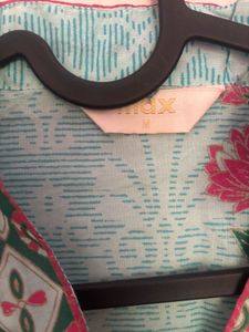 Beautiful Aqua Floral Kurta