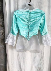Elegant Lace Trim Corset Top