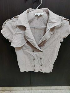Latin Quarters Beige Shirt