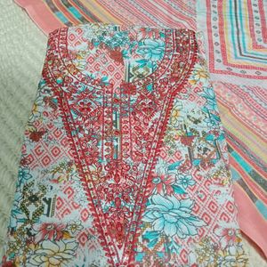 Cotton Jaipuri Print Suit