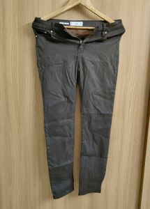 Stylish Coated Denim Jeans Pants