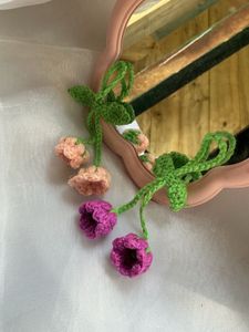 Crocheted bag charm/ keychain