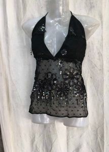 69. Stunning Black Sequin Halter Top