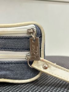 Dior Denim Makeup Bag