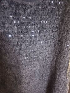 Gray Sequin summer Tank Top