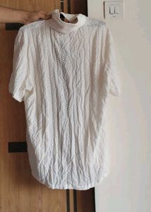 White Broderie Anglaise Shirt