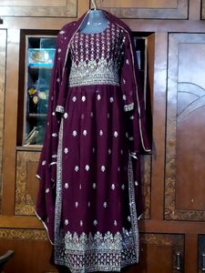 Nayra Cut Party Wear Embroidered Designer Dress