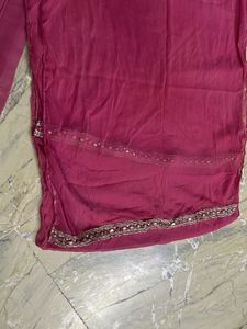 Embroidered naira cut sharara set