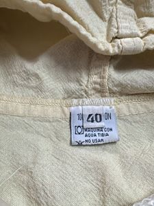 Cream Zip-Up Hooded Jacket