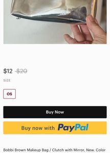 Vintage silver  Plaid Wristlet Clutch