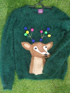 Funky Reindeer Christmas Sweater