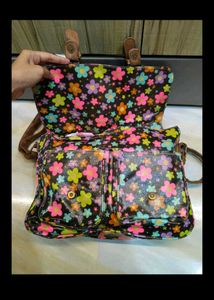 Floral Messenger Bag
