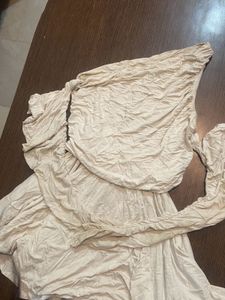 Cream Off-Shoulder Fairy Dress
