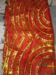 Chunnari with Golden Embellishments