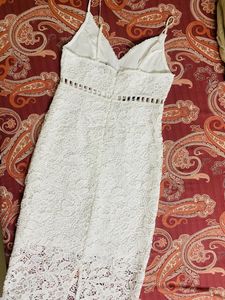 White Crochet Dress- Forever 21