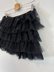Ruffled Tulle Mini Skirt (shorts under)