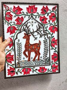 Handmade Deer Wall lippan Art