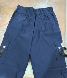 Navy Blue Cargo Jogger Pants