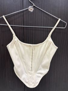 Stylish Cream Corset Top