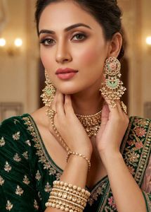 Exquisite Enamel &amp; Pearl Dangler Earrings