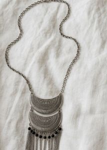 Statement Necklace with Fringe 🍶