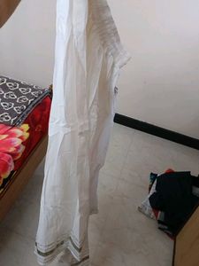 Elegant White Ethnic Skirt
