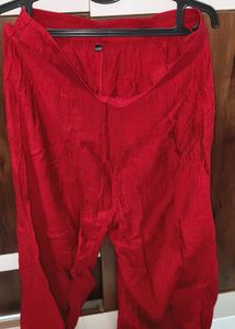co ord set Red Embroidered Blouse