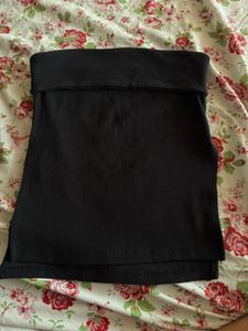 Black Tube top athleisure wear or casual wea