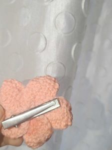 Handmade Crochet Flower Hair Clip
