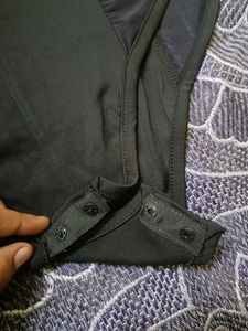 Sleek Black Shein Bodysuit