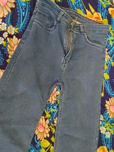 Stylish Blue Denim Flared Jeans