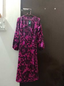 Stylish Floral Wrap Dress