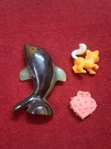 Cute Orange Cat Toy Figurine &amp; 2 more