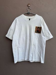 White Graphic Pocket T-Shirt