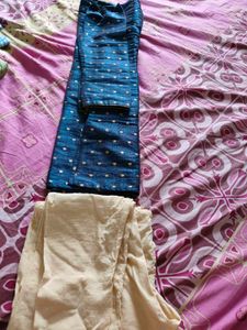 Boy's Blue Silk blend Kurta Set
