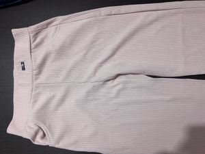 Soft Pink Textured Lounge Pants