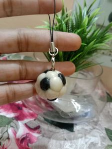 Handmade Soccer Ball Charm Keychain