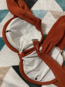 Stylish Ribbed Bikini Top
