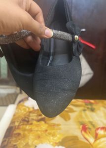 Sparkly Black Mary Jane Flats