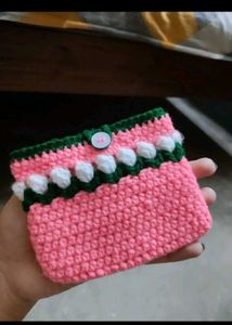 Crochet tulip Pouch 👝🌷