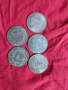 5 old coins of gods