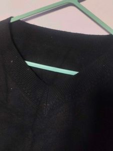 Classic Black V-Neck Sweater